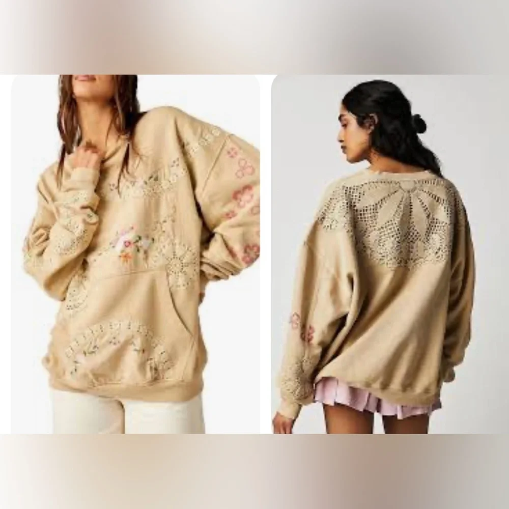 Free People GRAMS ATTIC SWEATSHIRT - Picture 2 of 16